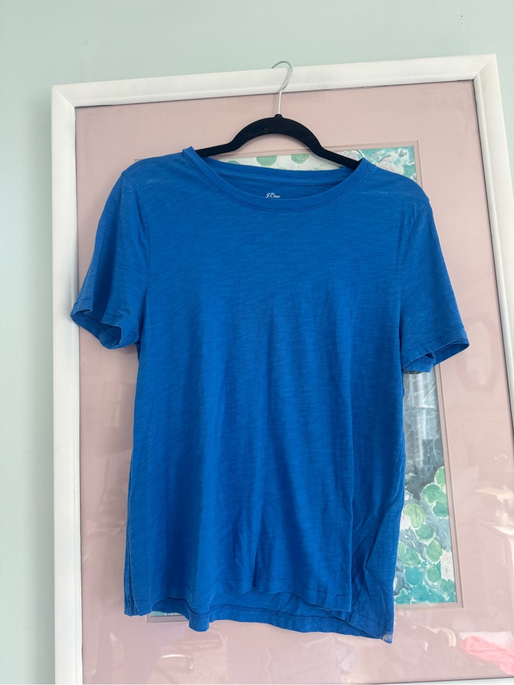 J. Crew Short-Sleeve Crewneck Tee in Bright Blue